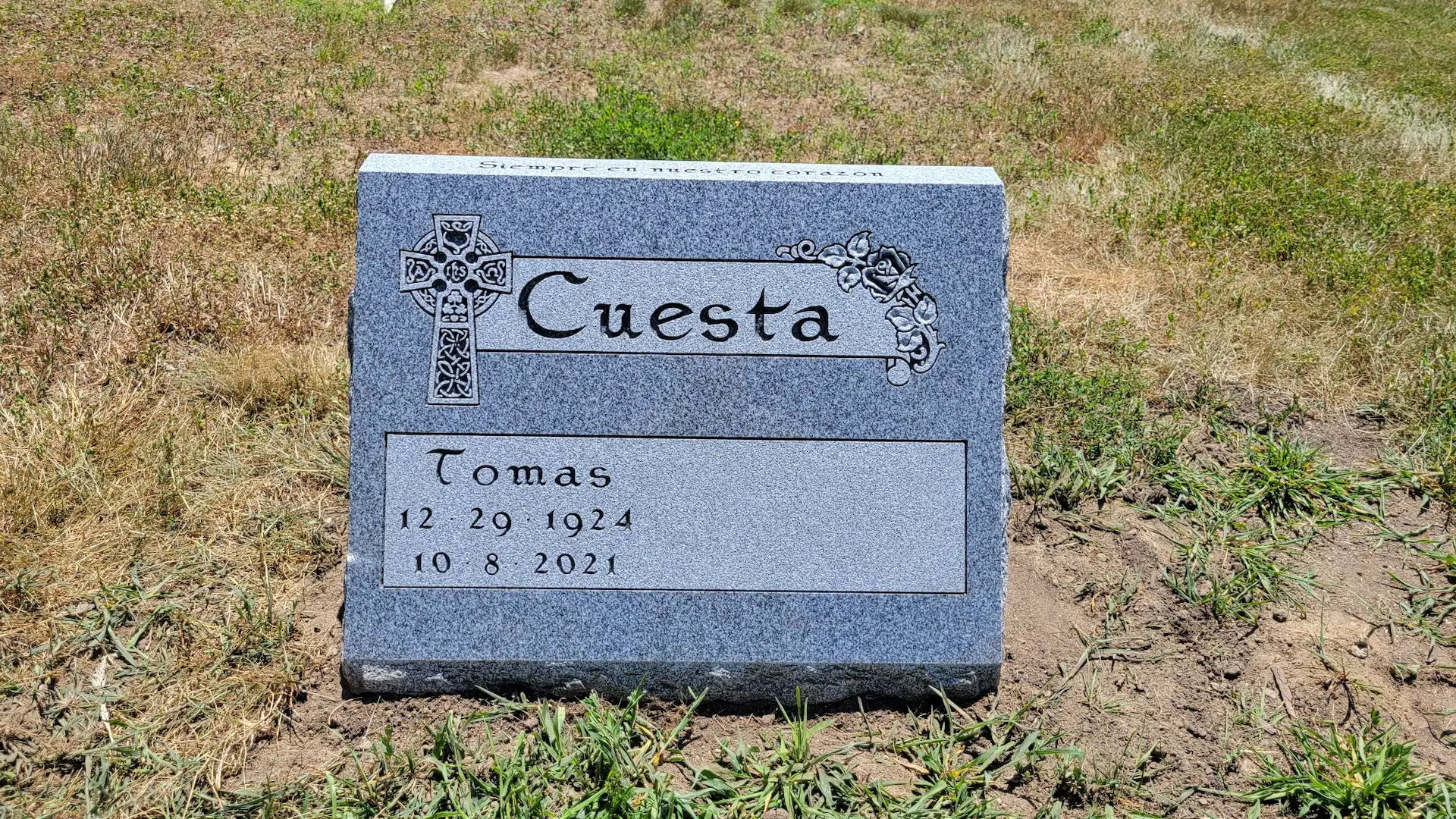 granite Cross Headstone hand-carved by Cross Memorials in NJ — image 2